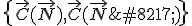 \{\vec{C}(\vec{N}),\vec{C}(\vec{N}’)\}