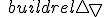 
\ buildrel{\bigtriangle}{\bigtriangledown}
