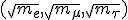 (\sqrt{m_e},\sqrt{m_\mu},\sqrt{m_\tau})