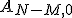 A_{N-M,0}