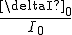 \frac{\deltaI_{0}}{I_{0}}