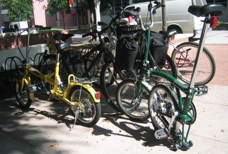 two cute folding bikes