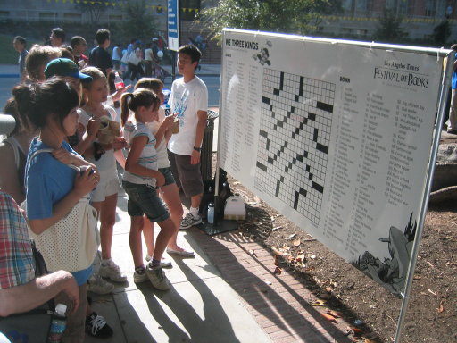 public crossword at festival of books