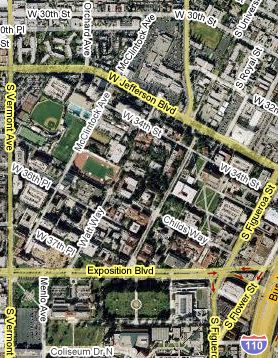 campus overhead from google maps