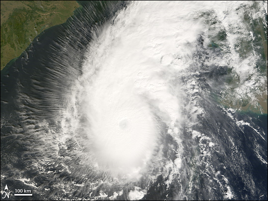 cyclone sidr -  nasa photo