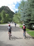 Lunchtime ride up to Pine Creek Cookhouse from Aspen Center for Physics