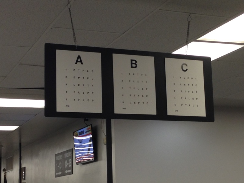 Dmv Eye Test For Ny Driver License Renewal Howard Beach Vision Care Dmv Eye Chart 2015