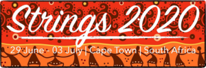 The beautiful Strings Cape Town 2020 logo/poster.
